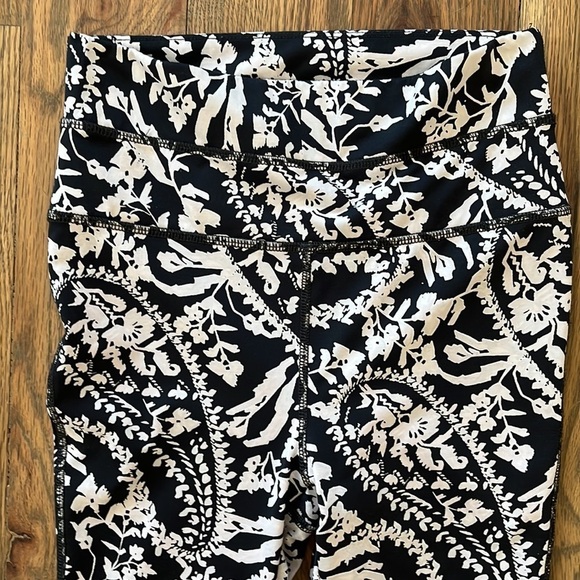 INTIMATELY FREE PEOPLE ~ Paisley black and pink athletic pants - Picture 5 of 7